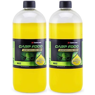 Tandem Baits Attractant Liquide Booster Pêche À La Carpe 1 L Euro Booster XXL Set de 2 Maïs - Publicité Tandem Baits Attractant Liquide Booster Pêche À La Carpe 1 L Euro Booster XXL Set de 2 Maïs - Publicité
