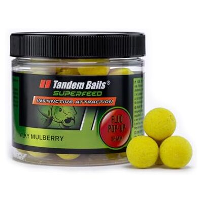 Tandem Baits SuperFeed Fluo Mini Pop-Up Mûriers Lactés, D'appâts pour carpes, Pêche de la Carpe, Peche, Pop-Ups, Bouillette Carpe, Professionnel Accessoires de Pêche Carpe 16mm 70g - Publicité Tandem Baits SuperFeed Fluo Mini Pop-Up Mûriers Lactés, D'appâts pour carpes, Pêche de la Carpe, Peche, Pop-Ups, Bouillette Carpe, Professionnel Accessoires de Pêche Carpe 16mm 70g - Publicité