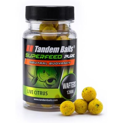 Tandem Baits SuperFeed Pure Wafters Live Citrus, D'appâts pour carpes, Pêche de la Carpe, Peche, Pop-Ups, Bouillette Carpe, Professionnel Accessoires de Pêche Carpe 12mm 30g - Publicité Tandem Baits SuperFeed Pure Wafters Live Citrus, D'appâts pour carpes, Pêche de la Carpe, Peche, Pop-Ups, Bouillette Carpe, Professionnel Accessoires de Pêche Carpe 12mm 30g - Publicité