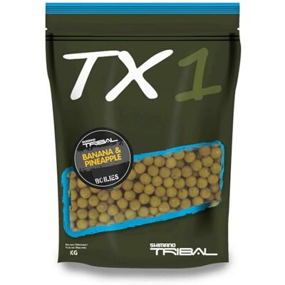 Shimano Boilies TX1 Banane & Pineapple 20 mm 5 kg Personne Unique - Publicité Shimano Boilies TX1 Banane & Pineapple 20 mm 5 kg Personne Unique - Publicité