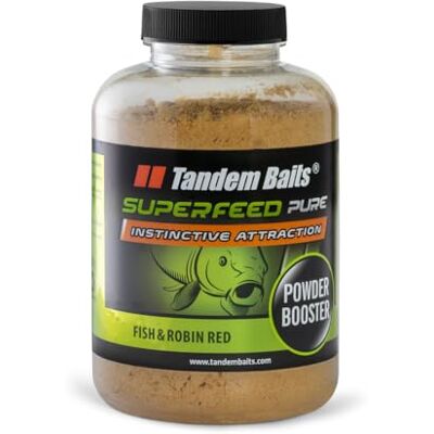 Tandem Baits SuperFeed Pure Powder Booster Poisson et Robin Red Pêche Carpe Matériel Attractant pour Les Bouillettes Granulés Grains Stick Mix Appât 250g - Publicité Tandem Baits SuperFeed Pure Powder Booster Poisson et Robin Red Pêche Carpe Matériel Attractant pour Les Bouillettes Granulés Grains Stick Mix Appât 250g - Publicité