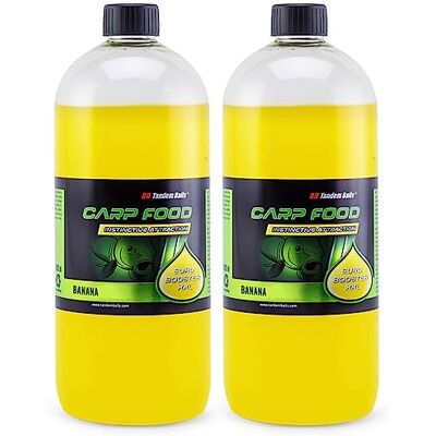 Tandem Baits Attractant Liquide Booster Pêche À La Carpe 1 L Euro Booster XXL Set de 2 Banane - Publicité Tandem Baits Attractant Liquide Booster Pêche À La Carpe 1 L Euro Booster XXL Set de 2 Banane - Publicité