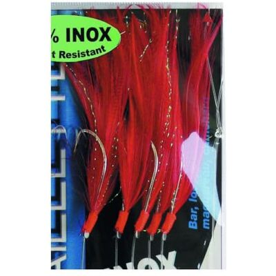 Ragot leurre mitraillette original inox 5 hamecons - Publicité Ragot leurre mitraillette original inox 5 hamecons - Publicité