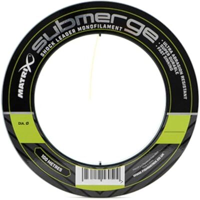 Fox Matrix Submerge Shock Leader Monofilament Cordon de frappe 1 m Diamètre / capacité de charge : ,28 mm 4,5 kg - Publicité Fox Matrix Submerge Shock Leader Monofilament Cordon de frappe 1 m Diamètre / capacité de charge : ,28 mm 4,5 kg - Publicité