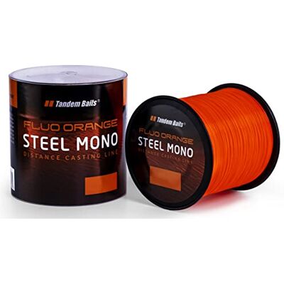 Tandem Baits 2 Pièces Steel Mono Fluo Orange Fil de Pêche Carpe Nylon Matériel de Pêche Transparent Ultra Résistant 1200 m 0,30 mm - Publicité Tandem Baits 2 Pièces Steel Mono Fluo Orange Fil de Pêche Carpe Nylon Matériel de Pêche Transparent Ultra Résistant 1200 m 0,30 mm - Publicité