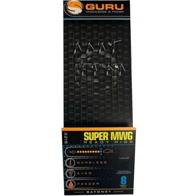 Guru SMWG Bas de ligne à baïonnette sans ardillon de 10,2 cm (taille 12, 3,2 kg) - Publicité Guru SMWG Bas de ligne à baïonnette sans ardillon de 10,2 cm (taille 12, 3,2 kg) - Publicité