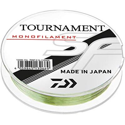 Daiwa Tournament SF Fil de pêche monofilament Vert 300 m 0 18 mm 2,9/6 39 lbs - Publicité Daiwa Tournament SF Fil de pêche monofilament Vert 300 m 0 18 mm 2,9/6 39 lbs - Publicité