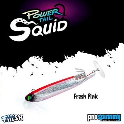 FIIISH LEURRE 1 PowerTail Squid Off Shore 25g Silver Sardine PTS90 - Publicité FIIISH LEURRE 1 PowerTail Squid Off Shore 25g Silver Sardine PTS90 - Publicité