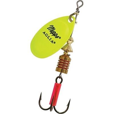Mepps Croc de Pêche Aglia N°4-9G Fluo Chartreuse 1 Pièce - Publicité Mepps Croc de Pêche Aglia N°4-9G Fluo Chartreuse 1 Pièce - Publicité