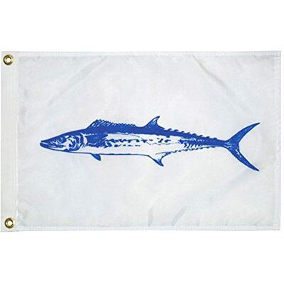 TaylorMade Taylor Made Products Drapeau Poisson Nylon 30,5 x 45,7 cm King Maquerel - Publicité TaylorMade Taylor Made Products Drapeau Poisson Nylon 30,5 x 45,7 cm King Maquerel - Publicité