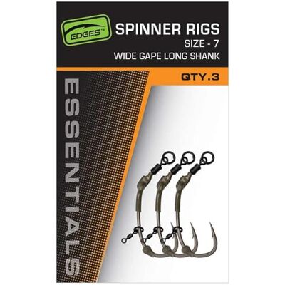 Fox Edges Spinner Rigs Taille 6 Large Gape Long Shank Qté 3 (ccr199) - Publicité Fox Edges Spinner Rigs Taille 6 Large Gape Long Shank Qté 3 (ccr199) - Publicité