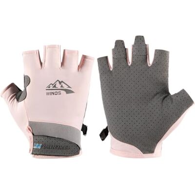 SUJAYU Gants de protection UV pour homme et femme – Mitaines de conduite, de pêche, gants de voile, gants de kayak, gants de pagaie, gants d'aviron, gants de protection solaire (rose, taille M) - Publicité SUJAYU Gants de protection UV pour homme et femme – Mitaines de conduite, de pêche, gants de voile, gants de kayak, gants de pagaie, gants d'aviron, gants de protection solaire (rose, taille M) - Publicité