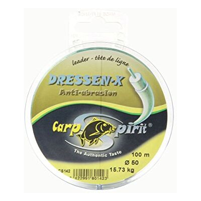 CARP SPIRIT Nylon CarpSpirit Dressen-X Anti-Abrasion Green 100 m 60/100 - Publicité CARP SPIRIT Nylon CarpSpirit Dressen-X Anti-Abrasion Green 100 m 60/100 - Publicité