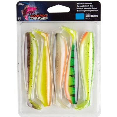 Fox Rage Zander Pro Shad Lot de 5 poissons en caoutchouc 1 cm x 5 couleurs mélangées UV - Publicité Fox Rage Zander Pro Shad Lot de 5 poissons en caoutchouc 1 cm x 5 couleurs mélangées UV - Publicité