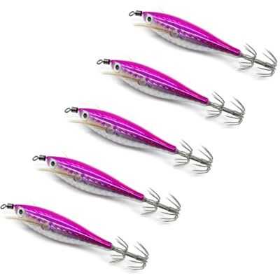 JTQYFI Lot de 5 hameçons Glow pour calamars et crevettes Pour accessoires d'eau salée - Publicité JTQYFI Lot de 5 hameçons Glow pour calamars et crevettes Pour accessoires d'eau salée - Publicité