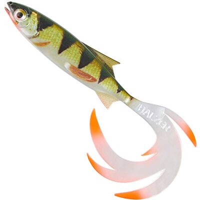 Balzer Shirasu Reptile Shad – poisson en caoutchouc pour pêche au brochet, au sandre et à la perche, leurre en caoutchouc 7 cm Barsch - Publicité Balzer Shirasu Reptile Shad – poisson en caoutchouc pour pêche au brochet, au sandre et à la perche, leurre en caoutchouc 7 cm Barsch - Publicité