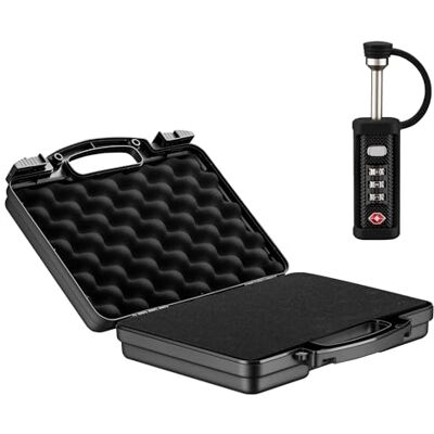 WilTec Mallette pour Armes 310 x 256 x 86 mm avec Serrure, Mallette pour Armes Courtes, Mallette pour Pistolets avec Rembourrage en Mousse pour Un Transport sûr - Publicité WilTec Mallette pour Armes 310 x 256 x 86 mm avec Serrure, Mallette pour Armes Courtes, Mallette pour Pistolets avec Rembourrage en Mousse pour Un Transport sûr - Publicité