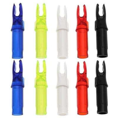 VGOL 50x Encoches de Flèches de Tir à l'arc pour Encoches de Flèches en Carbone avec Un Diamètre Intérieur de 6,2 Mm 32 Mm X 6,2 Mm Noir/Blanc/Rouge Transparent/Bleu Transparent - Publicité VGOL 50x Encoches de Flèches de Tir à l'arc pour Encoches de Flèches en Carbone avec Un Diamètre Intérieur de 6,2 Mm 32 Mm X 6,2 Mm Noir/Blanc/Rouge Transparent/Bleu Transparent - Publicité
