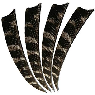 AMEYXGS AMEXGS 30pcs Tir à l'arc 5" Flèche Plumes Naturel Dinde Fletches D'extraction Droite et Aile Gauche pour DIY Flèche Arbre (Aile Gauche Forme de Bouclier) - Publicité AMEYXGS AMEXGS 30pcs Tir à l'arc 5" Flèche Plumes Naturel Dinde Fletches D'extraction Droite et Aile Gauche pour DIY Flèche Arbre (Aile Gauche Forme de Bouclier) - Publicité