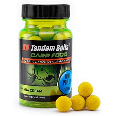Tandem Baits Bouillettes Flottantes Pop Up pour La Pêche À La Carpe Zig Rig Chod Rig Carp Food Perfection Mini Pop-Up 12 mm 30 g Crème De Banane - Publicité Tandem Baits Bouillettes Flottantes Pop Up pour La Pêche À La Carpe Zig Rig Chod Rig Carp Food Perfection Mini Pop-Up 12 mm 30 g Crème De Banane - Publicité