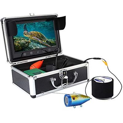 Appareil Photo Fish Finder,ASHATA 50M caméra de pêche sous-Marine HD 1000TVL Appareil Photo de pêche sous-Marine, détecteur de Poissons étanche de 30 LED avec écran Couleur TFT de 9 Pouces(EU) - Publicité Appareil Photo Fish Finder,ASHATA 50M caméra de pêche sous-Marine HD 1000TVL Appareil Photo de pêche sous-Marine, détecteur de Poissons étanche de 30 LED avec écran Couleur TFT de 9 Pouces(EU) - Publicité