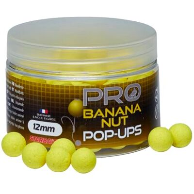 StarBaits Bouillettes Pro Banana Nut Pop Up 50g D.12mm Jaune 84387 - Publicité StarBaits Bouillettes Pro Banana Nut Pop Up 50g D.12mm Jaune 84387 - Publicité