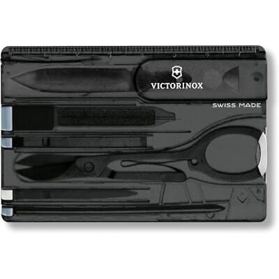 Victorinox Swiss Card Classic, Porte-Cartes Multifonction, Couteau de Poche au Format Carte de Crédit, 10 Fonctions, Lame Pointue, Ciseaux, Noir - Publicité Victorinox Swiss Card Classic, Porte-Cartes Multifonction, Couteau de Poche au Format Carte de Crédit, 10 Fonctions, Lame Pointue, Ciseaux, Noir - Publicité
