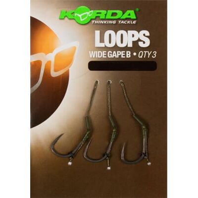 Korda Loop Rigs Size 4B DF Wide Gape 18lb - Publicité Korda Loop Rigs Size 4B DF Wide Gape 18lb - Publicité