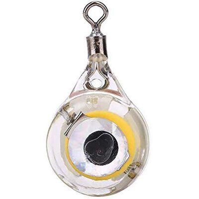 VULTRO Leurre de pêche piège lumière LED forme oeil Appât Calamar Lampe Lumineuse (Blanc) - Publicité VULTRO Leurre de pêche piège lumière LED forme oeil Appât Calamar Lampe Lumineuse (Blanc) - Publicité