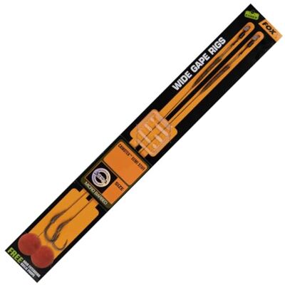 Fox Edges Wide Gape Rigs Camotex Semi Stiff #8 - Publicité Fox Edges Wide Gape Rigs Camotex Semi Stiff #8 - Publicité