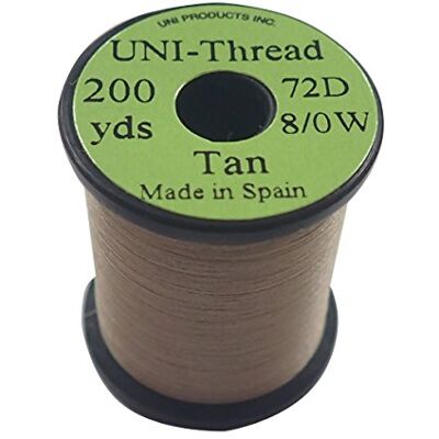 Tiemco 1 x UNI Fil de montage BEIGE 200 yards (182m) 8/0 - Publicité Tiemco 1 x UNI Fil de montage BEIGE 200 yards (182m) 8/0 - Publicité