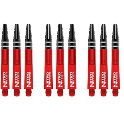 Red Dragon Nitrotech Empennages de fléchettes intermédiaires Rouges 3 Lots par Paquet (9 empennages au Total) - Publicité Red Dragon Nitrotech Empennages de fléchettes intermédiaires Rouges 3 Lots par Paquet (9 empennages au Total) - Publicité