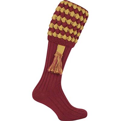 Jack Pyke Chaussettes de Chasse Pebble avec Garters Bordeaux - Publicité Jack Pyke Chaussettes de Chasse Pebble avec Garters Bordeaux - Publicité