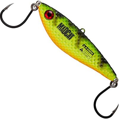 Madcat Vibratix Leurre Vertical Taille/Poids/Couleur : 14 cm / 13 g/Firetiger UV - Publicité Madcat Vibratix Leurre Vertical Taille/Poids/Couleur : 14 cm / 13 g/Firetiger UV - Publicité