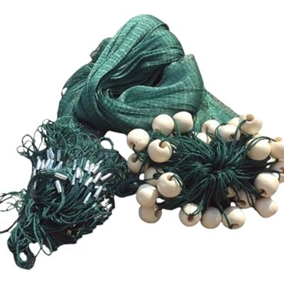 CINGHI LUSSO Filet de pêche en matériau thermoplastique fait à la main Hauteur 2 m Longueur 20 m Nettoyage des étangs de pêche - Publicité CINGHI LUSSO Filet de pêche en matériau thermoplastique fait à la main Hauteur 2 m Longueur 20 m Nettoyage des étangs de pêche - Publicité
