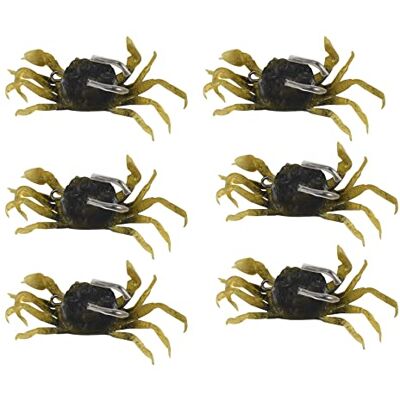 OVNSHVN de Leurre de PêChe au Crabe 6 PièCes, Appâts de Crabe SimuléS Leurres de Poisson Artificiels avec Crochet Pointu, Appâts de Mer Souples 3D - Publicité OVNSHVN de Leurre de PêChe au Crabe 6 PièCes, Appâts de Crabe SimuléS Leurres de Poisson Artificiels avec Crochet Pointu, Appâts de Mer Souples 3D - Publicité
