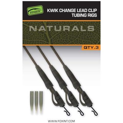 Fox Edges Naturals Kwik Change Lead Clip Tubing Setup - Publicité Fox Edges Naturals Kwik Change Lead Clip Tubing Setup - Publicité