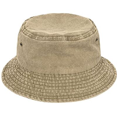 TOSKATOK Chapeau de pêcheur Chapeau de Seau et Soleil en Pur Coton délavé Protection Solaire UV Respirant Plage Vacances voyage-KHAKI-60 - Publicité TOSKATOK Chapeau de pêcheur Chapeau de Seau et Soleil en Pur Coton délavé Protection Solaire UV Respirant Plage Vacances voyage-KHAKI-60 - Publicité