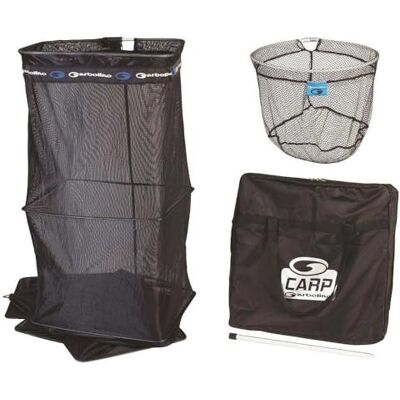 Garbolino Ensemble Carp Bourriche Rectangulaire 2M50 + Pique + Tete Carp + Sac A Bourriche - Publicité Garbolino Ensemble Carp Bourriche Rectangulaire 2M50 + Pique + Tete Carp + Sac A Bourriche - Publicité
