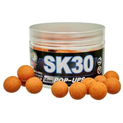 StarBaits Bouillettes Performance Concept Sk30 Pop Up 50g D.14mm Orange 82347 - Publicité StarBaits Bouillettes Performance Concept Sk30 Pop Up 50g D.14mm Orange 82347 - Publicité