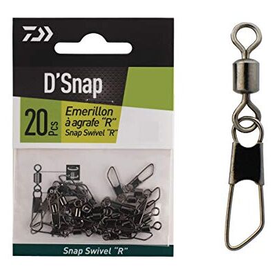 Daiwa Emerillon Agrafe Snap Swivel R No.7 R.10kg Black Nickel EM258159 - Publicité Daiwa Emerillon Agrafe Snap Swivel R No.7 R.10kg Black Nickel EM258159 - Publicité