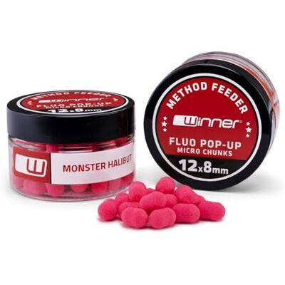 Tandem Baits Winner Method Feeder Fluo Pop-Up Micro Chunks pour Carpes Pêche Monster Halibut 20g - Publicité Tandem Baits Winner Method Feeder Fluo Pop-Up Micro Chunks pour Carpes Pêche Monster Halibut 20g - Publicité