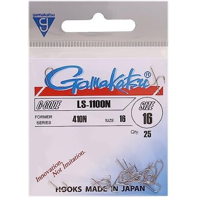 Gamakatsu Hameçons 410N Taille 16 Fassa ND - Publicité Gamakatsu Hameçons 410N Taille 16 Fassa ND - Publicité
