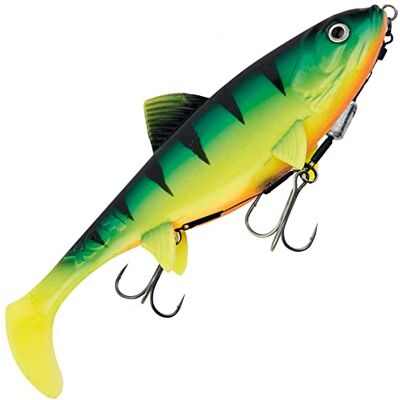 Fox Rage Replicant Shallow – poisson en caoutchouc, couleur : feu UV, longueur/poids : 23 cm – 125 g. Publicité Fox Rage Replicant Shallow – poisson en caoutchouc, couleur : feu UV, longueur/poids : 23 cm – 125 g. Publicité