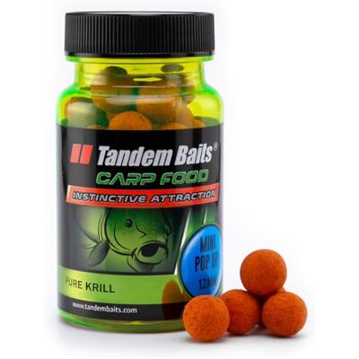 Tandem Baits Bouillettes Flottantes Pop Up pour La Pêche À La Carpe Zig Rig Chod Rig Carp Food Perfection Mini Pop-Up 12 mm 30 g Krill Pur - Publicité Tandem Baits Bouillettes Flottantes Pop Up pour La Pêche À La Carpe Zig Rig Chod Rig Carp Food Perfection Mini Pop-Up 12 mm 30 g Krill Pur - Publicité