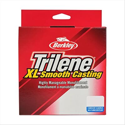 Berkley Trilene XL Filler Fil de pêche de 0,01 cm de diamètre, Test de 3,6 kg, Bobine de 300 m, Bleu Fluo et Transparent (l'emballage Peut Varier) - Publicité Berkley Trilene XL Filler Fil de pêche de 0,01 cm de diamètre, Test de 3,6 kg, Bobine de 300 m, Bleu Fluo et Transparent (l'emballage Peut Varier) - Publicité