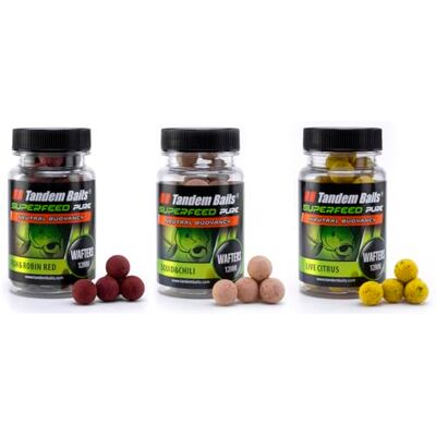 Tandem Baits Set de 3 SuperFeed Pure Wafters Flavor Mix Ash, D'appâts pour carpes, Pêche de la Carpe, Peche, Pop-Ups, Bouillette Carpe, Professionnel Accessoires de Pêche Carpe 12mm 30g - Publicité Tandem Baits Set de 3 SuperFeed Pure Wafters Flavor Mix Ash, D'appâts pour carpes, Pêche de la Carpe, Peche, Pop-Ups, Bouillette Carpe, Professionnel Accessoires de Pêche Carpe 12mm 30g - Publicité