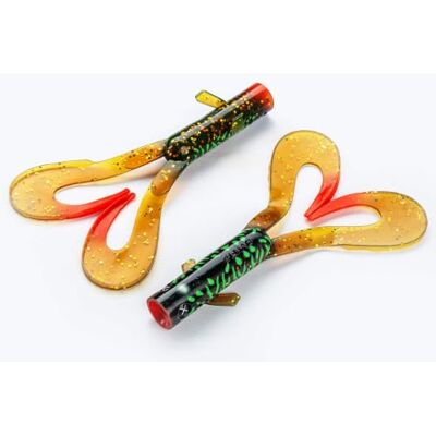 LMAB Drunk Dancer 15 cm & 23 cm – Leurre de pêche double twister – Leurre en caoutchouc pour brochet et sandre – Leurre artificiel Twinler Pike - Publicité LMAB Drunk Dancer 15 cm & 23 cm – Leurre de pêche double twister – Leurre en caoutchouc pour brochet et sandre – Leurre artificiel Twinler Pike - Publicité