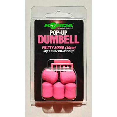 Korda Pop-Up Haltères ROSE calmar fruité 16mm - Publicité Korda Pop-Up Haltères ROSE calmar fruité 16mm - Publicité