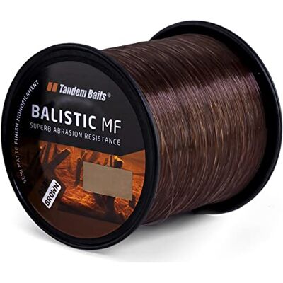 Tandem Baits Balistic MF Fil de Pêche Carpe Nylon Matériel de Pêche Ultra Résistant 550 m 0,35 mm Marron Foncé - Publicité Tandem Baits Balistic MF Fil de Pêche Carpe Nylon Matériel de Pêche Ultra Résistant 550 m 0,35 mm Marron Foncé - Publicité